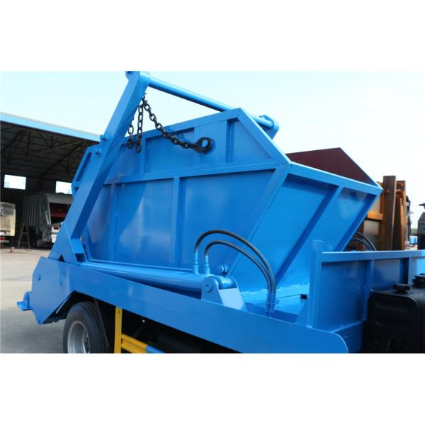 Mobile Dongfeng 4 Cbm Waste Removal Trucks 6 Wheel With Hydraulic Control Loading