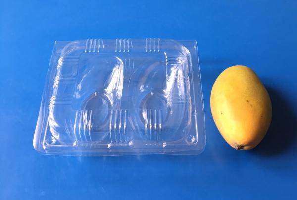 Disposable plastic Mango packaging container 2 pcs PET fruit packaigng box for Mango Plastic packaging box for Mango 2pc