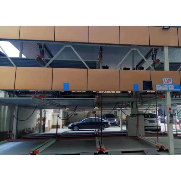 Automatic Steel Structure Car Parking Painted Surface For Residential