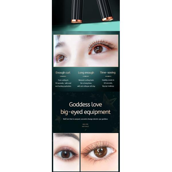 1.2W Adjustable Temperature Electric Heated Eyelash Curler With SGS Approval