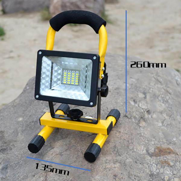 Rechargeable Portable LED Floodlight / 30W Security Outdoor Work Light Lamp