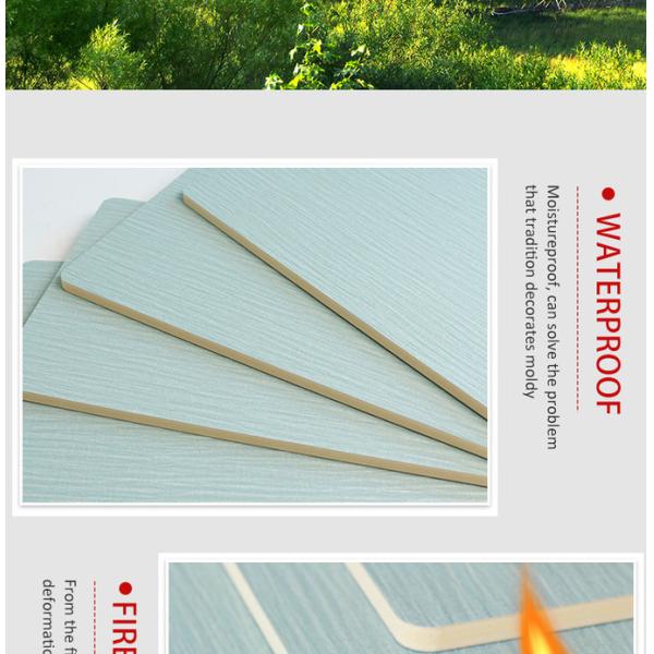 OEM Vintage Decorative Wood Grain Bamboo Charcoal Wood Veneer Wall Panel