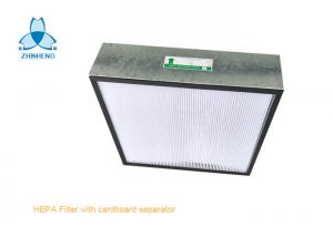 Quality Metal Frame HEPA Filter With Paper Separator For Clean Room Air Shower , Air Handling Unit wholesale