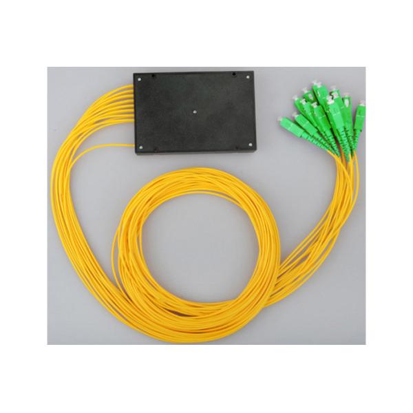 SC APC 1x16 Fiber Optic PLC Splitter Singl Mode Compact Design For FTTH