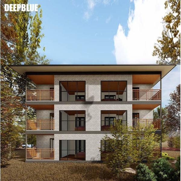 Luxurious Prefabricated Steel House Light Steel Frame Movable Apartment Custom House With New Design