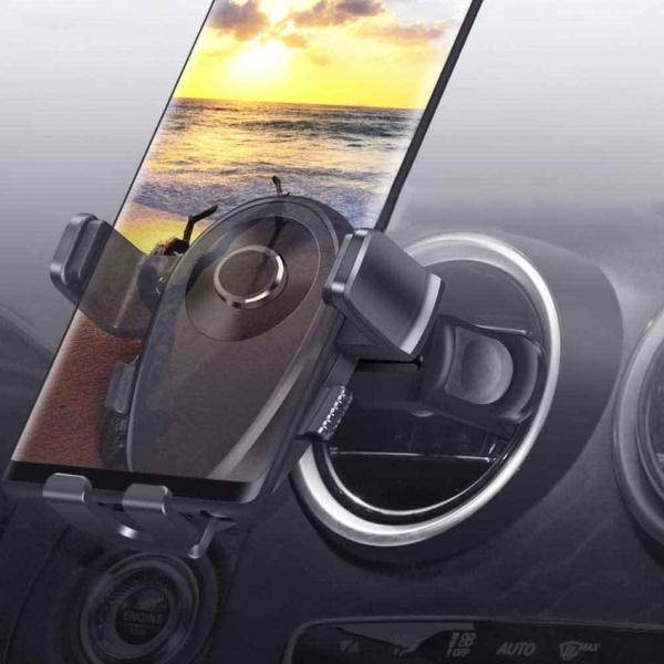Scratch Prevention 70mm Air Vent Car Phone Mount For Round Vents
