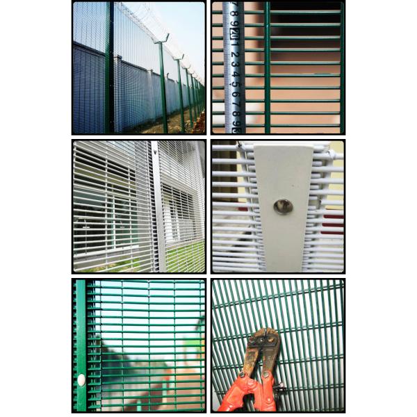 358 High Security Fence Has Anti-Climb Fence , Anti-Cut, Corrosion Resistance