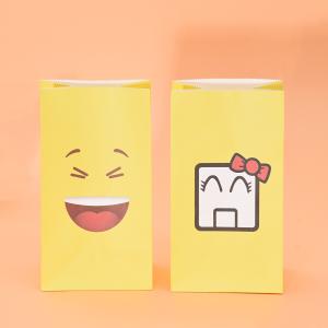 China Iron Silver Cute Image Printed ECO Friendly Paper Bag For Bakery on sale