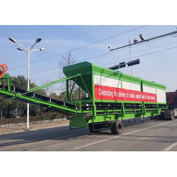Compact Structure 80t/H Mini Mobile Asphalt Mixing Plant For Highway