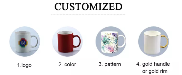 Assorted Color Traditional Sublimation Blank Cups 330ml 11oz