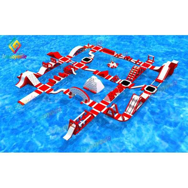 Cheap Giant Inflatable Water Park For Event / Inflatable Adult Aqua Park supplier
