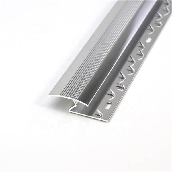 Silver Aluminium Z Section Aluminum Carpet Trim 15mm Carpet Trim Edge