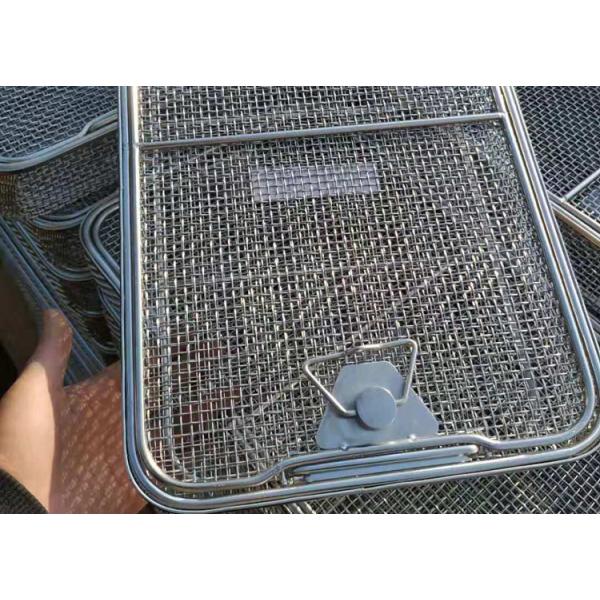 45*34cm Medical sterilization baskets Stainless Steel Wire Mesh 5mm Hole size