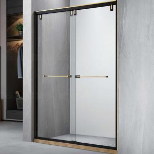 Quality OEM Frameless Shower Wet Room with 2 Panel Sliding Shower Door wholesale