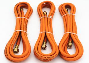 Quality 1/4 Inch Flexible Propane Gas Hose , flexible gas hose Orange Color wholesale