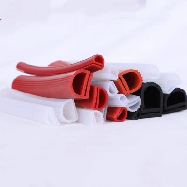 Custom Color and E/P Shape Heat Resistant Silicone Oven Door Rubber Seal Strip