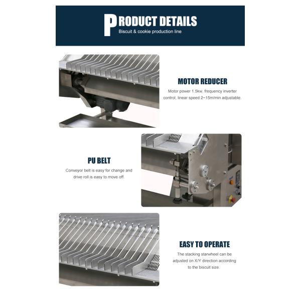 High Capacity Professional Biscuit Stacker Production Automatic Biscuit Stacking Machine