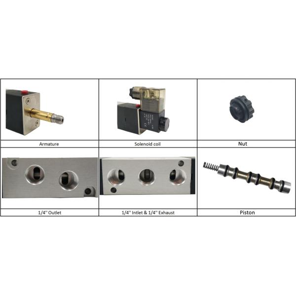 4V330C-08 AirTAC Type Air Electrical Control Valve 1/4" 5/3 Way For Double Acting Cylinder