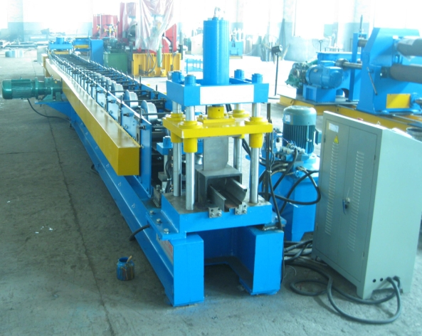 Blue 220mm Profile Width Roll Forming Machinery For Door Frame