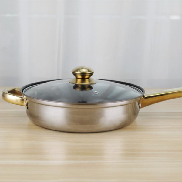 12pcs Stainless Steel Cookware 410 Cooking Kettle Frying Pan Soup Pot