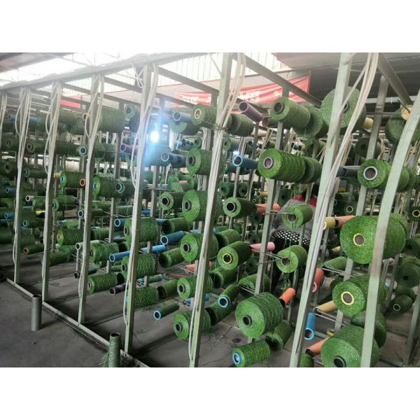 10mm Height Green Real Looking Artificial Grass 10000dtex Decoration For Music Band