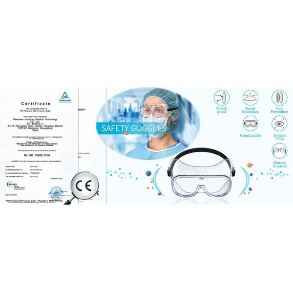 Anti Splash OEM FDA Chemical Protective Goggles