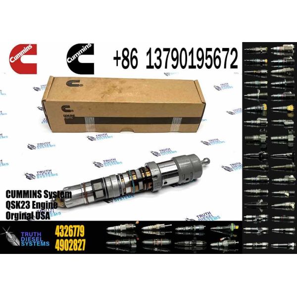 4928260 for Cummins Truck Diesel Common Rail Fuel Injector Auto Engine Parts 4317224 4326779 4902827 QSX15 ISX15