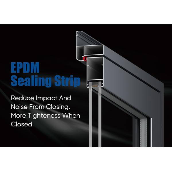 Slimline Swing Aluminium Door For Kitchen Or Bathroom With Tempered Glass