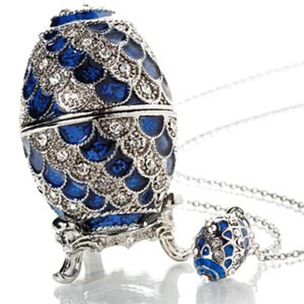 Enamel Green Faberge Egg Jewelry Box Faberge Easter Egg Trinket Box Gift Box Decoration Faberge Egg Jewelry Trinket Box