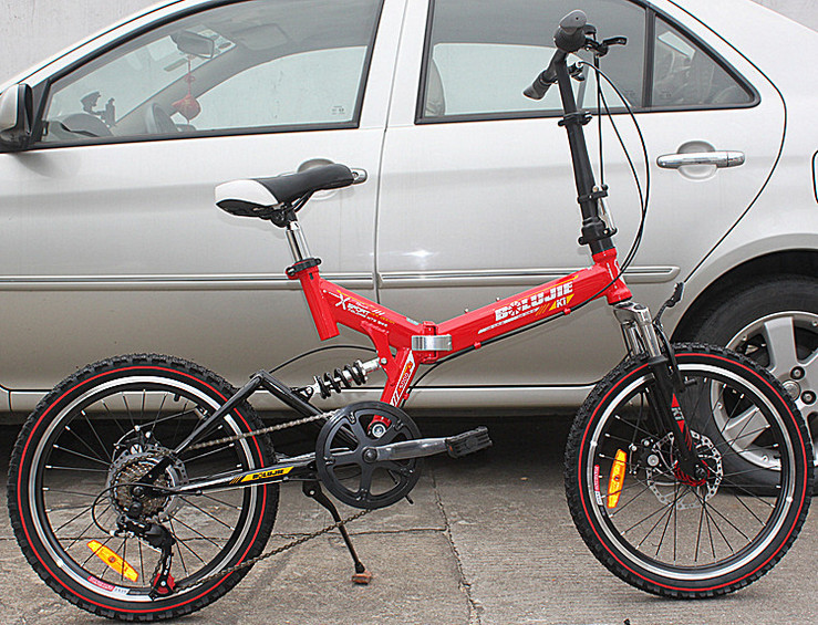 7 Speed Gear Steel Disc Brake 20 Inch Foldable Bike