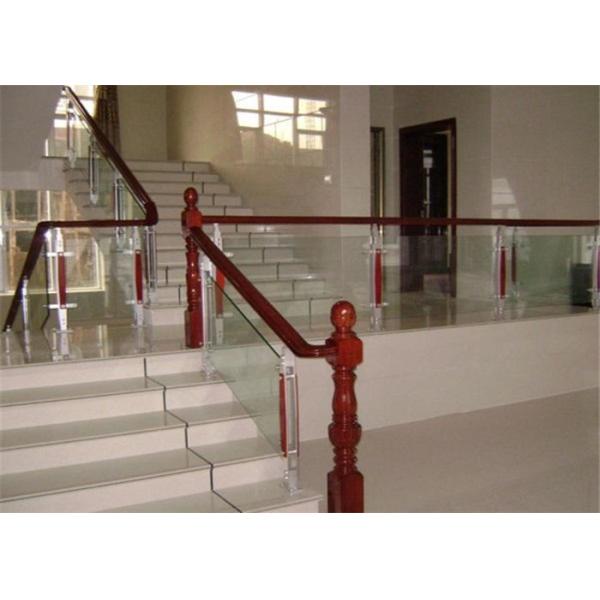 Tempered PVB Laminated Glass Low Visible Distortion For Fence / Balcony