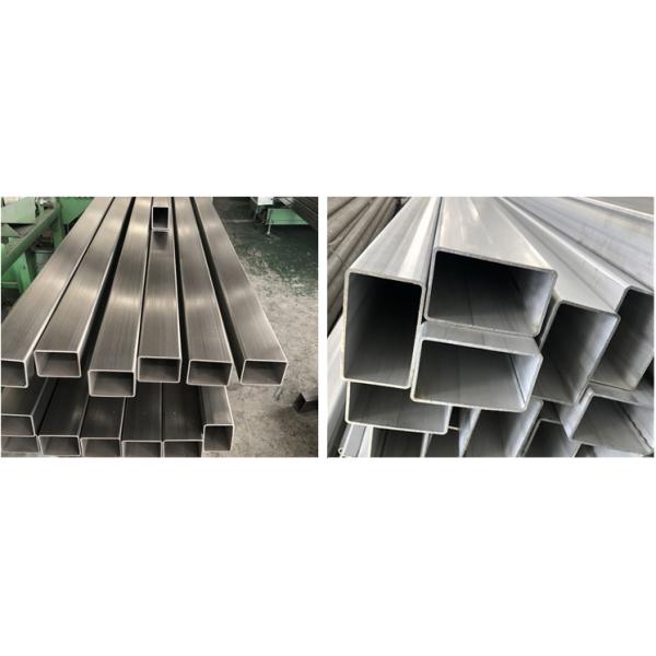 A312 304L Stainless Steel Rectangular Pipe 316 316L Seamless Welded ASTM
