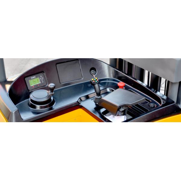 Double Scissor Forks Narrow Aisle Truck , 1600kg Reach Truck Forklift