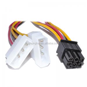 Quality 6 Pin PCI-E Graphics Card to 2 x Molex IDE Y cable Power Adapter Cable wholesale