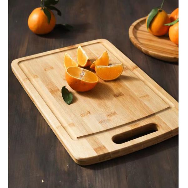 Eco-Friendly Bamboo Cutting Board for Large Kitchen Organization and Storage