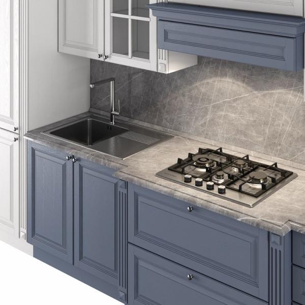 Wood Furniture Hpl Door Modern Prefab Kitchen Cabinets