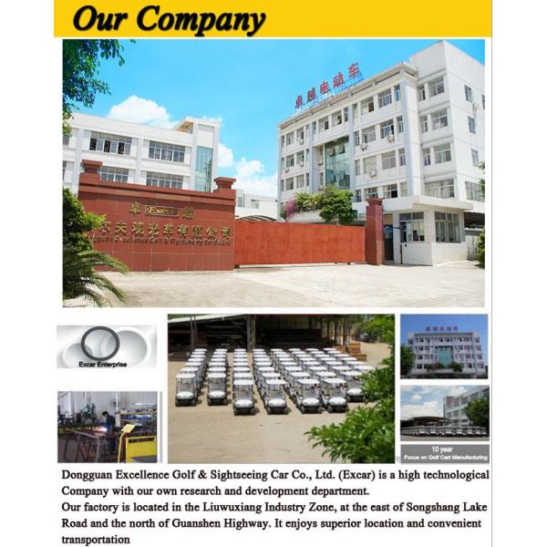 48V lithium Battery Powered Electric Golf Car EXCAR A1S2+2 White 5