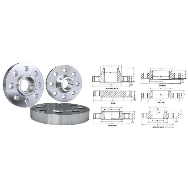 ASME ANSI B16.5 RF / FM 304 316 304L 316L Forged Welding Neck Stainless Steel Flange OEM Manufacturer
