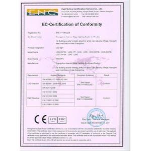 Qicai Lighting Equipment Limited Certifications