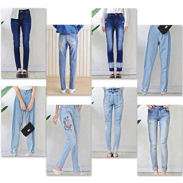 Casual Wear Jumpsuit Suspender Skirt For Women , Denim Medium Length Dress