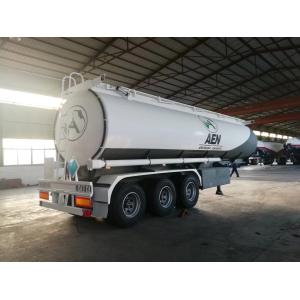 Mechanical Suspension Fuel Tanker Semi Trailer , Crude Oil Tanker Trailer