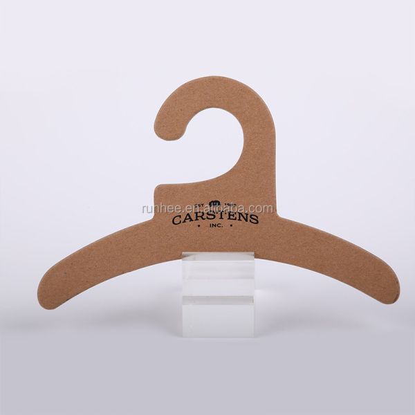 Environmentally Friendly Recyclable Cardboard Hanger with Customizable Size for Clothing Stores