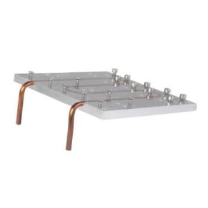 4 Channel Tube Aluminum Alloy Liquid Water Cool Copper Plate
