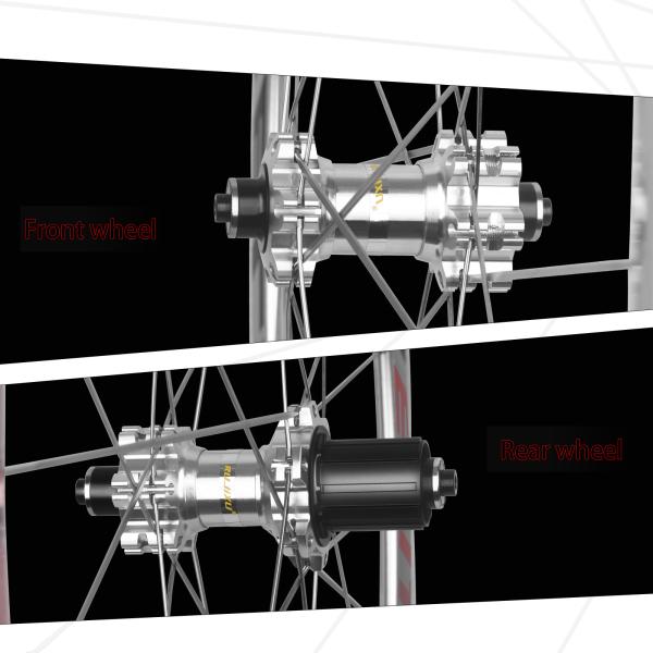 700C 30mm Alloy Road Bike Wheelset With V Brake System Aluminum Clincher Rim Spoke Hole 20 - 20h