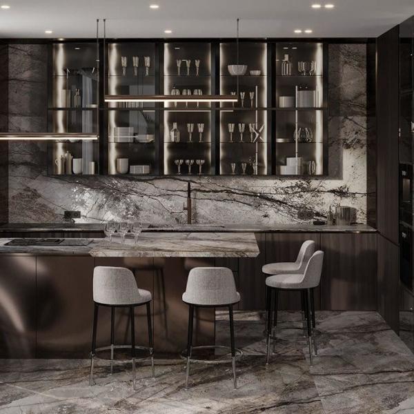 Solid Wood Kitchen Cabinets Modern Model Kitchen Furniture Kitchen Cabinet Set