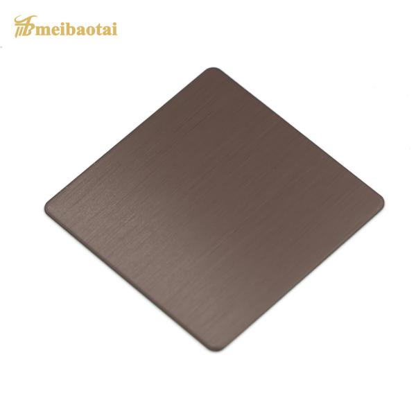 0.55mm 304 Stainless Steel Sheet Silver Brushed Rose Gold
