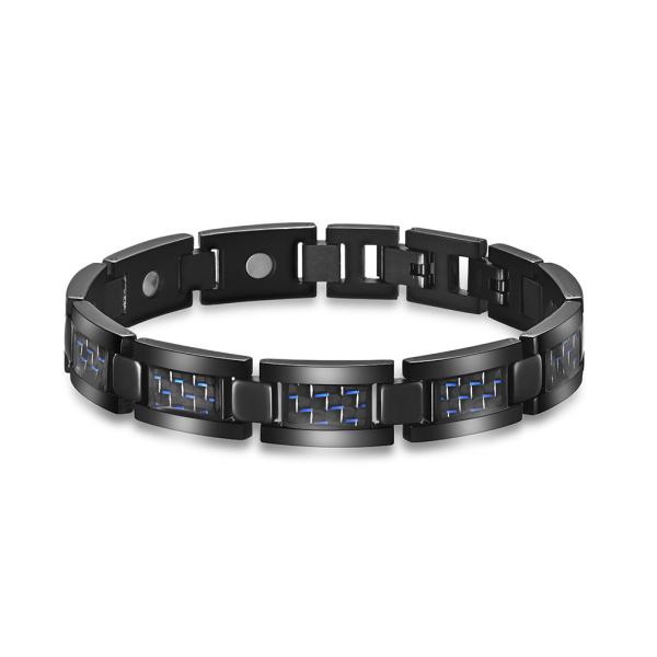 Adjustable Engraved Magnetic Stainless Steel Custom Bracelet