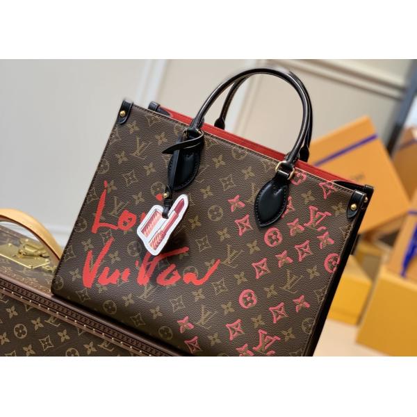 Graffiti Art Series Monogram printing leather Women fashion handbag toron handle high capicity bag