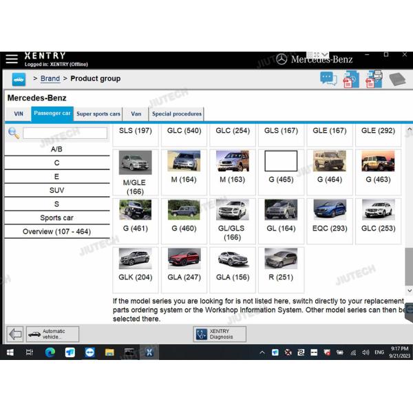 V2024 MB Star OEM C6 DOIP Multiplexer VCI SD Connect XENTRY VCI Diagnosis Tool With Getac F110 tablet