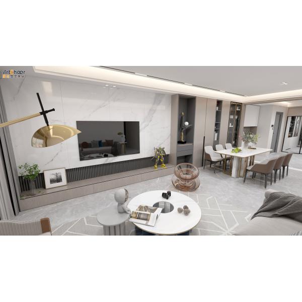 Modern Wooden TV Units Luxury European TV Stand Cabinets Latest Designs for Furniture